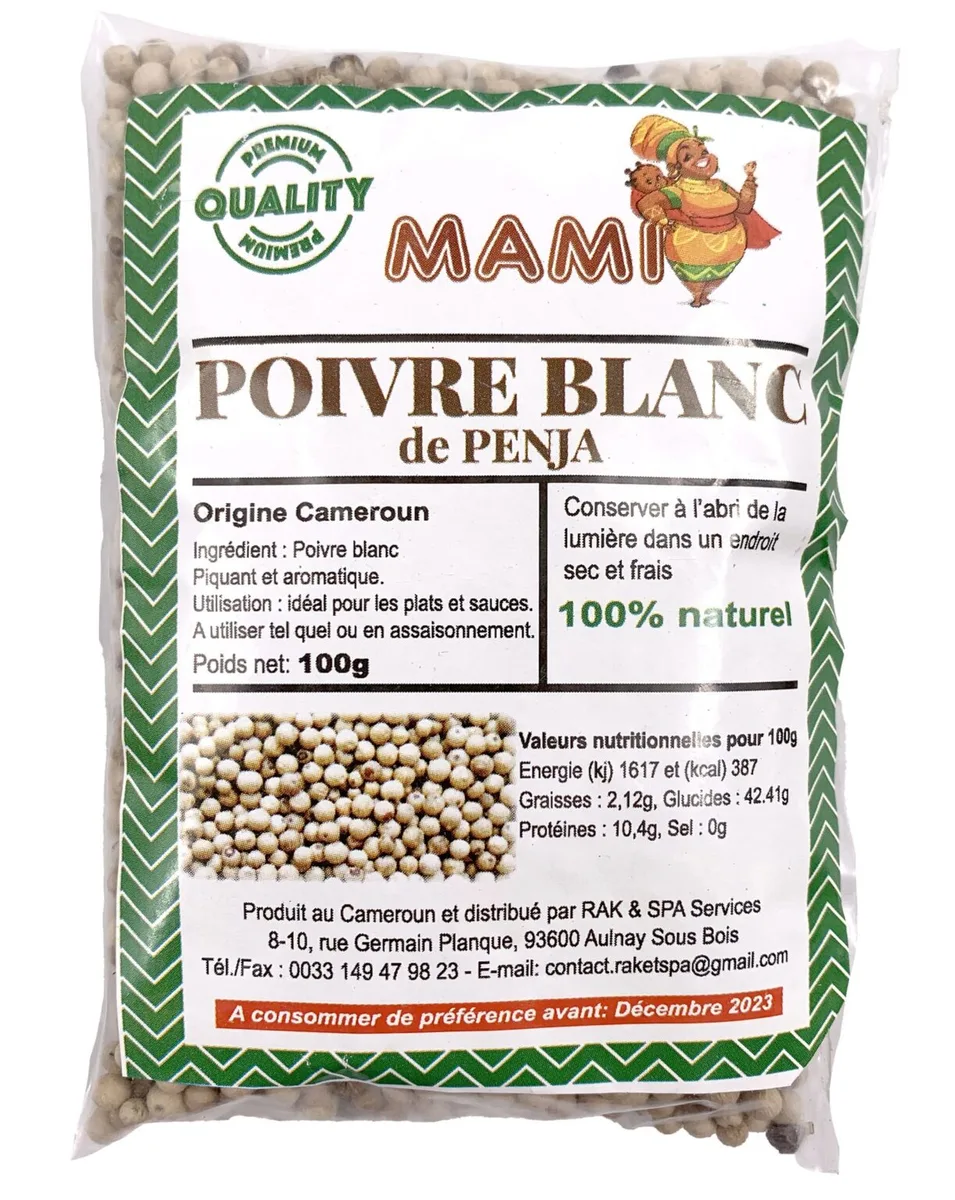 White pepper Penja 120g