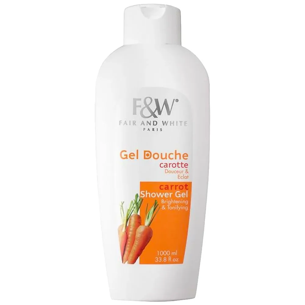 Fair \u0026 White Brightening Shower Gel Carrot 1000 ml.
