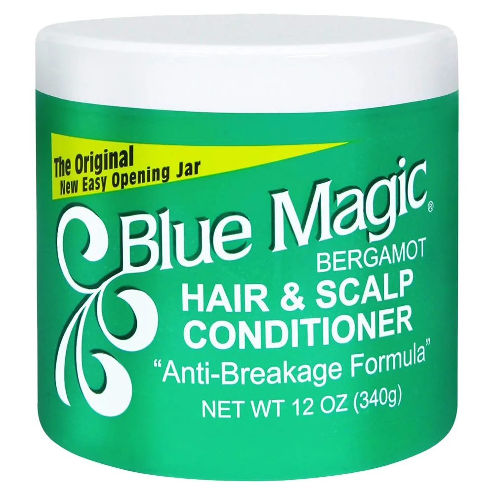 Blue Magic Wheat germ Oil Bergamot Hair \u0026 Scalp Conditioner 12oz.