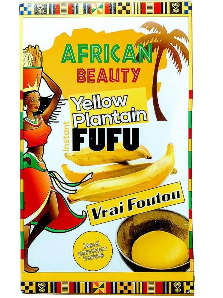 African Beauty Yellow Plantain Fufu